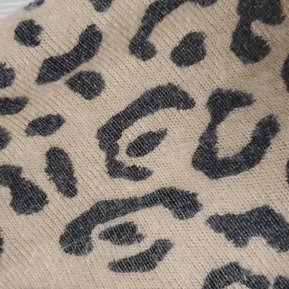 Bobeau Cheetah Print Waterfall Cardigan SZ XS - Picture 2 of 9
